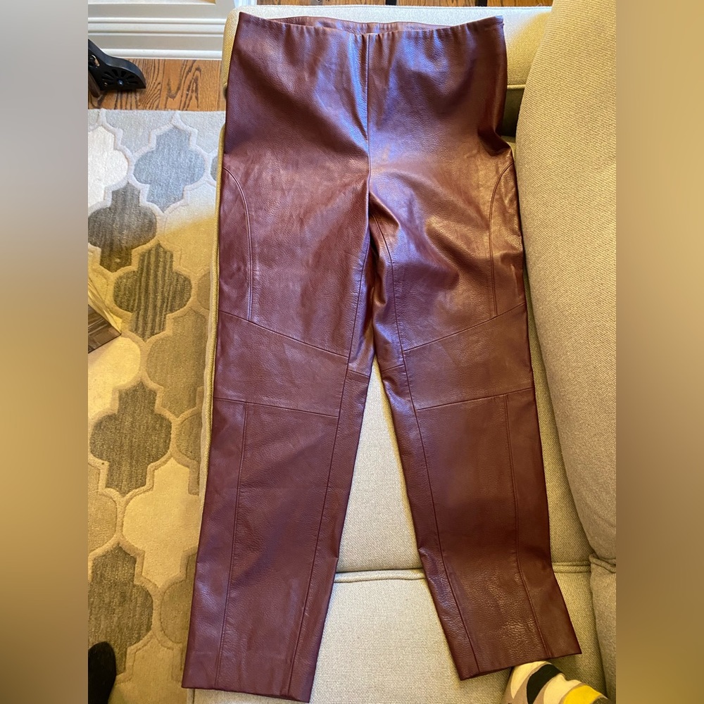 GORGEOUS Faux Leather Pants by Chico’s Black Label (Size M, 1.5R, or Size 10)